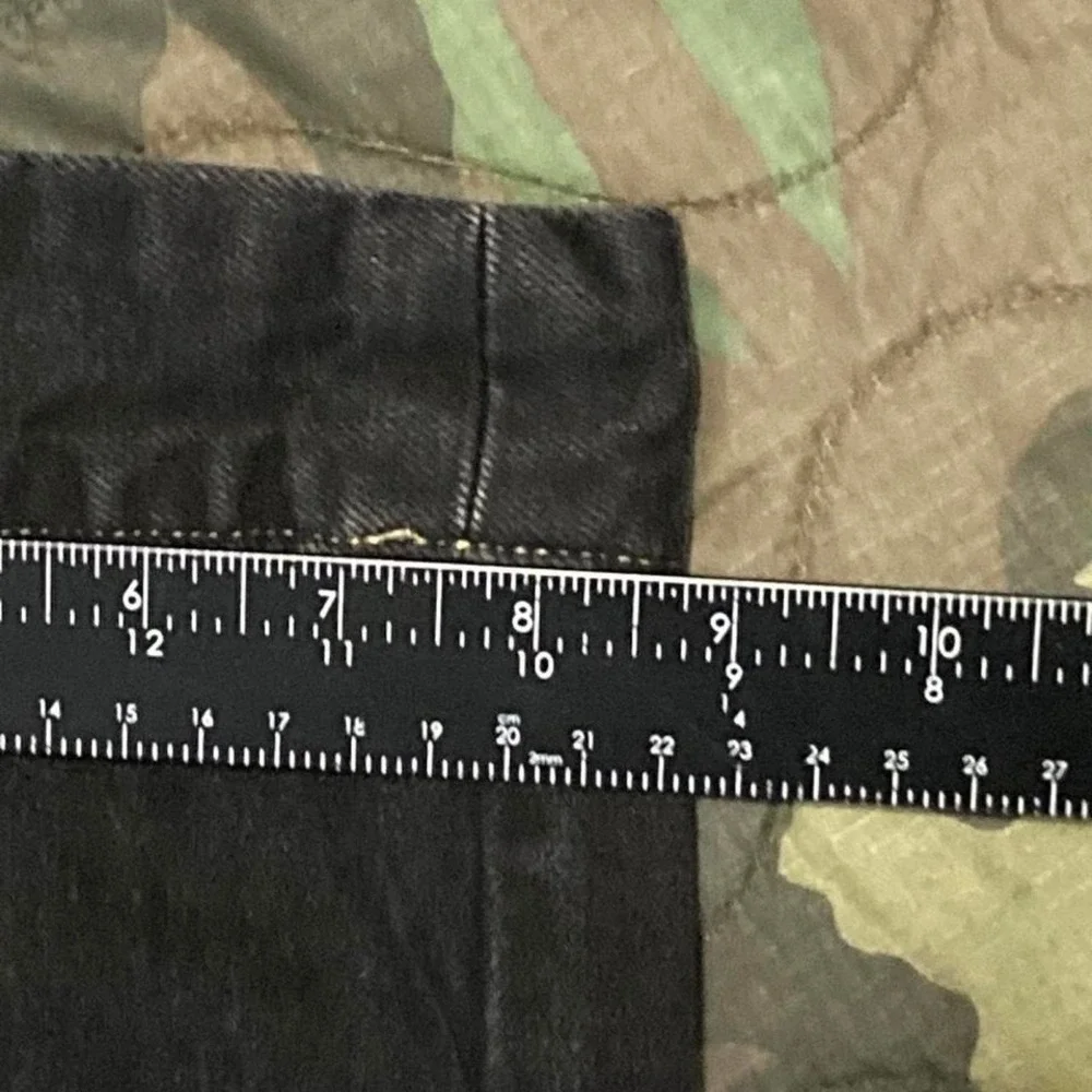 Vintage 90s Arizona black carpenter‎ jeans skater cuffs contrast stitching